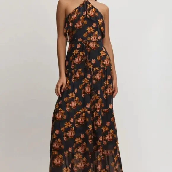 Anthropologie Calypso Floral Halter Dress 🌻 - Picture 11 of 14